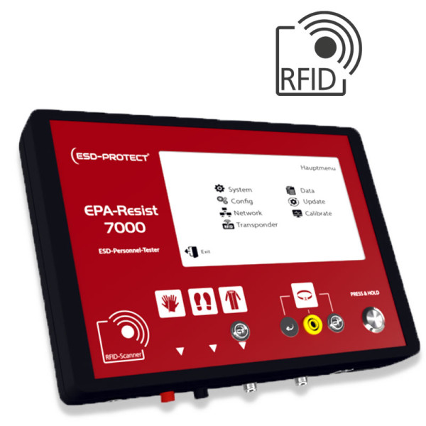 EP0206076 ESD-Personentester EPA-RESIST 7000 Personnel Grounding tester -PGT mit RFID