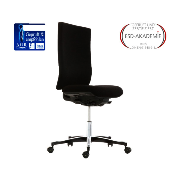 ESD-swivel chair ERGO QUADRA BS2